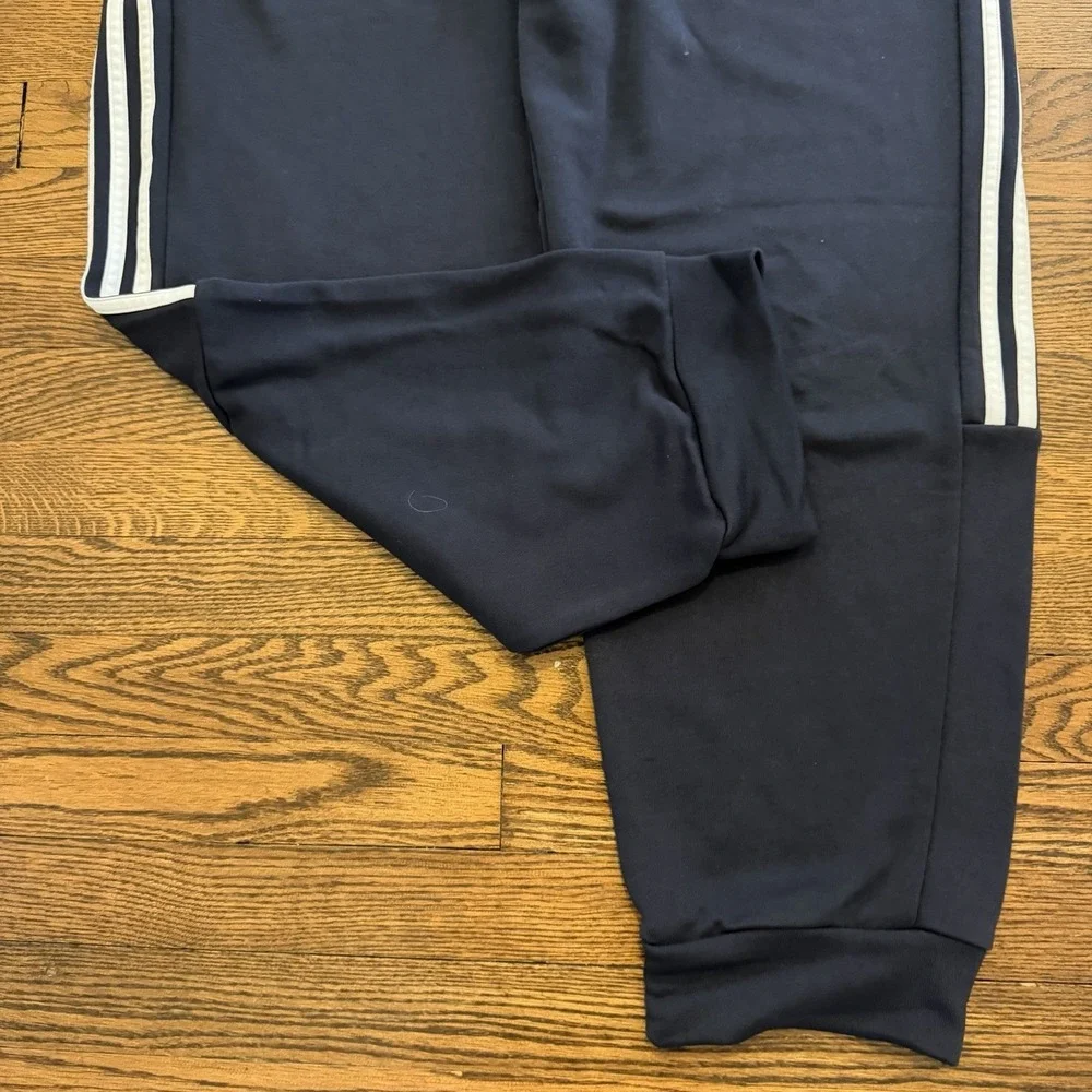Adidas Sweat Pants Taper ClimaLite Cotton Blend Jogger W/Pockets Mens 2XL Navy